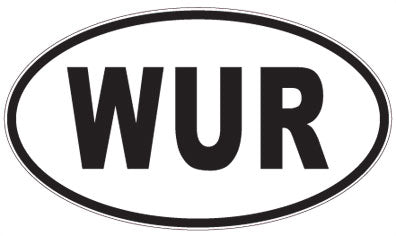 WUR - 3 Letter Initials Oval Magnet