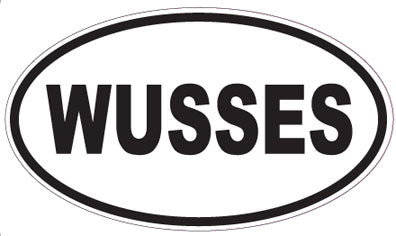 WUSSES - Oval Sticker