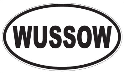 WUSSOW - Oval Sticker