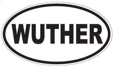 WUTHER - Oval Sticker