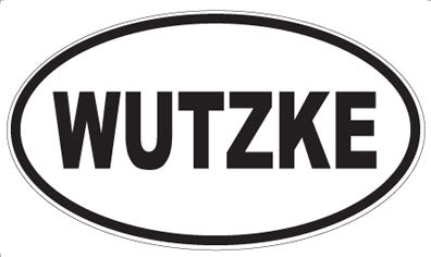 WUTZKE - Oval Sticker