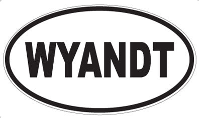WYANDT - Oval Sticker
