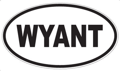 WYANT - Oval Sticker