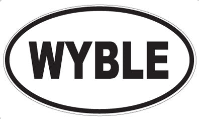 WYBLE - Oval Sticker