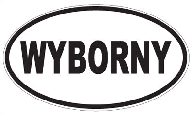 WYBORNY - Oval Sticker