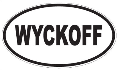 WYCKOFF - Oval Sticker