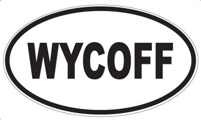 WYCOFF - Oval Sticker