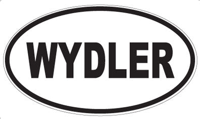 WYDLER - Oval Sticker