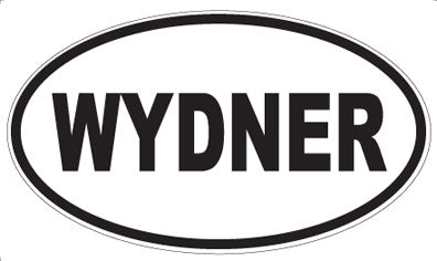 WYDNER - Oval Sticker