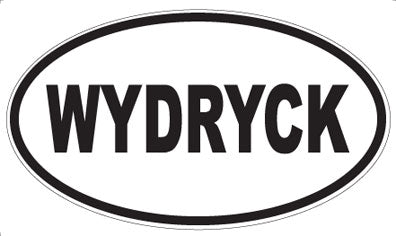 WYDRYCK - Oval Sticker