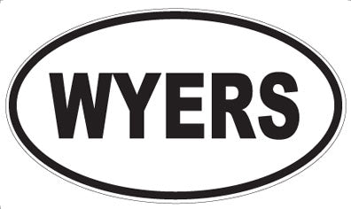 WYERS - Oval Sticker