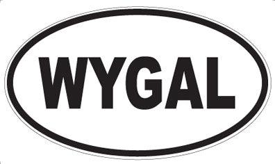 WYGAL - Oval Sticker