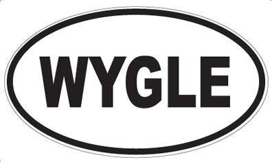 WYGLE - Oval Sticker