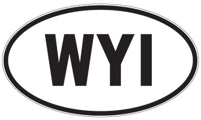 WYI - 3 Letter Initials Oval Magnet