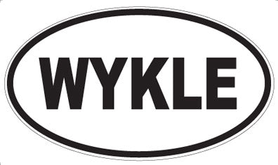 WYKLE - Oval Sticker