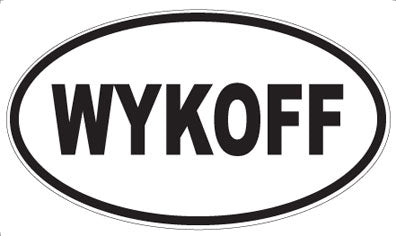 WYKOFF - Oval Sticker