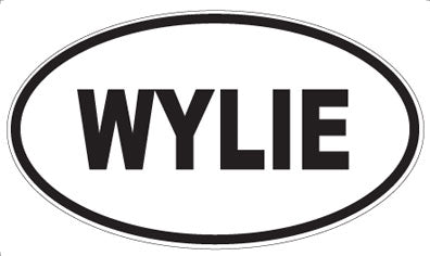 WYLIE - Oval Sticker