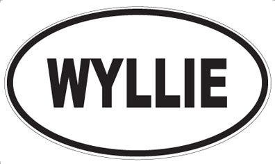 WYLLIE - Oval Sticker