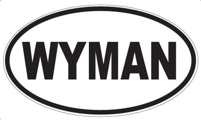 WYMAN - Oval Sticker