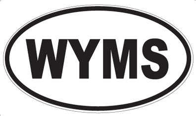 WYMS - Oval Sticker