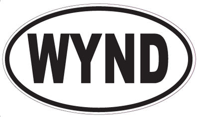 WYND - Oval Sticker