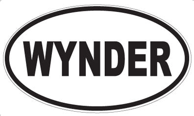 WYNDER - Oval Sticker