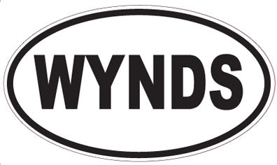 WYNDS - Oval Sticker