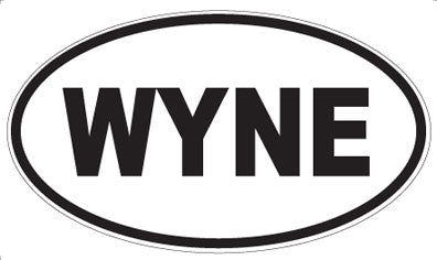 WYNE - Oval Sticker