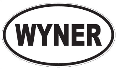 WYNER - Oval Sticker