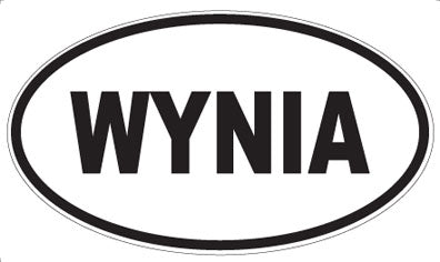 WYNIA - Oval Sticker