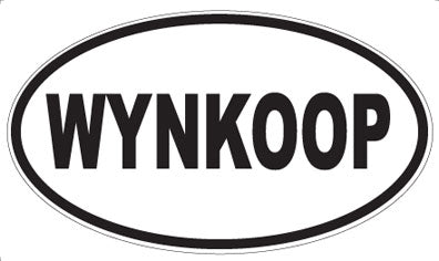 WYNKOOP - Oval Sticker