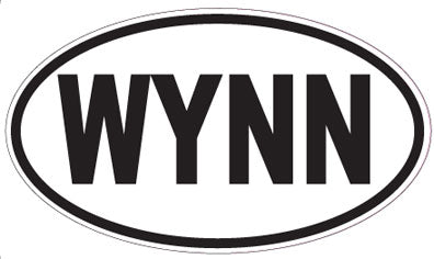WYNN - Oval Sticker
