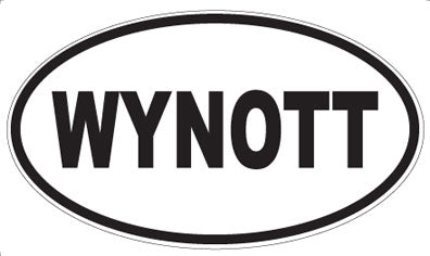 WYNOTT - Oval Sticker