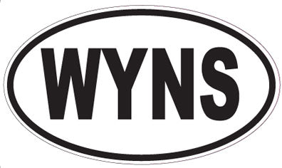 WYNS - Oval Sticker