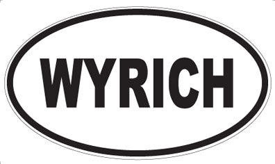 WYRICH - Oval Sticker