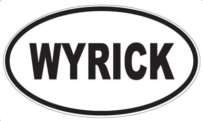WYRICK - Oval Sticker