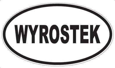 WYROSTEK - Oval Sticker
