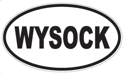 WYSOCK - Oval Sticker