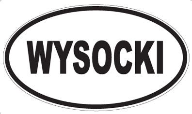 WYSOCKI - Oval Sticker