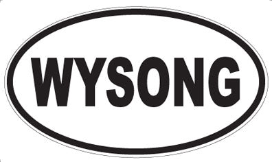 WYSONG - Oval Sticker