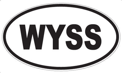 WYSS - Oval Sticker