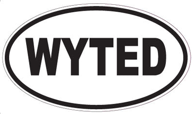 WYTED - Oval Sticker