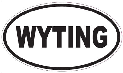 WYTING - Oval Sticker