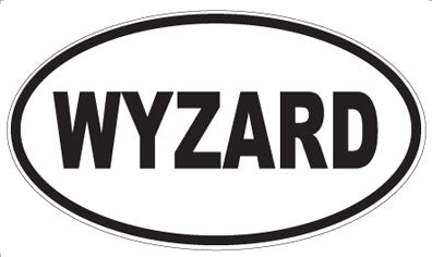 WYZARD - Oval Sticker