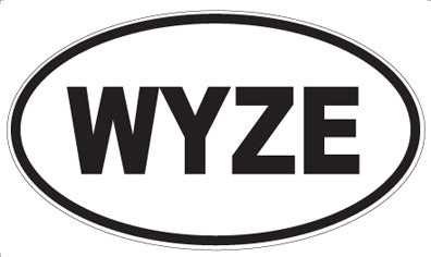 WYZE - Oval Sticker