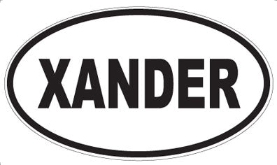 XANDER - Oval Sticker
