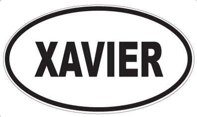 XAVIER - Oval Sticker