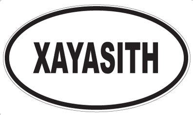 XAYASITH - Oval Sticker