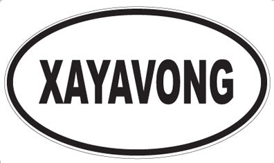 XAYAVONG - Oval Sticker