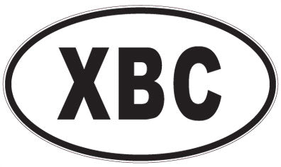XBC - 3 Letter Initials Oval Magnet